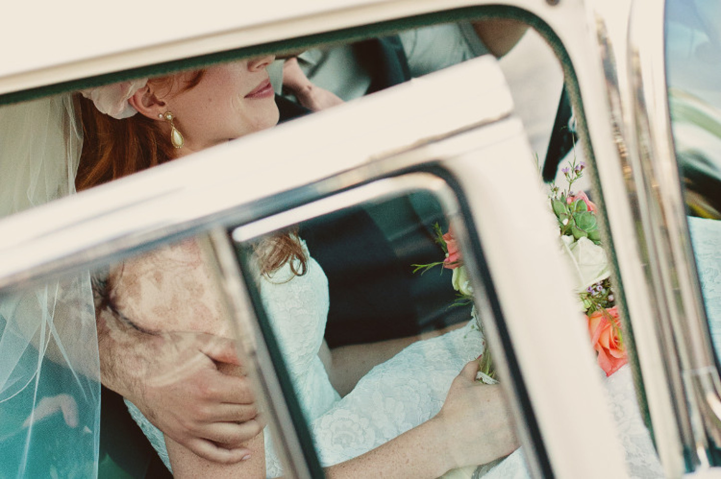Bride in Getaway Car